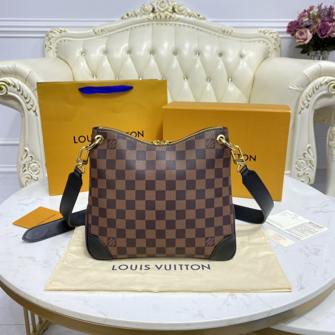 Louis Vuitton ODEON PM Handbag Damier Ebene N50064 Black